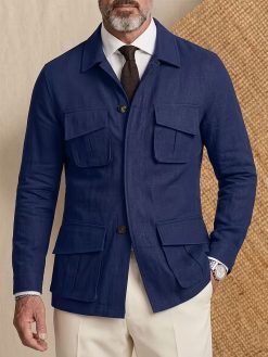 Men’s Navy Utility Jacket